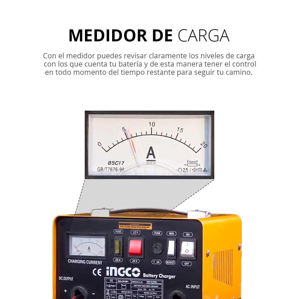 Cargador De Baterías Para Autos Portátil Arrancador