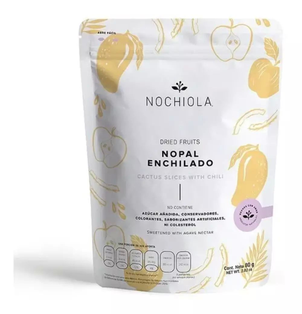 Nopal Deshidratado Enchilado 80g Nochiola Vegan