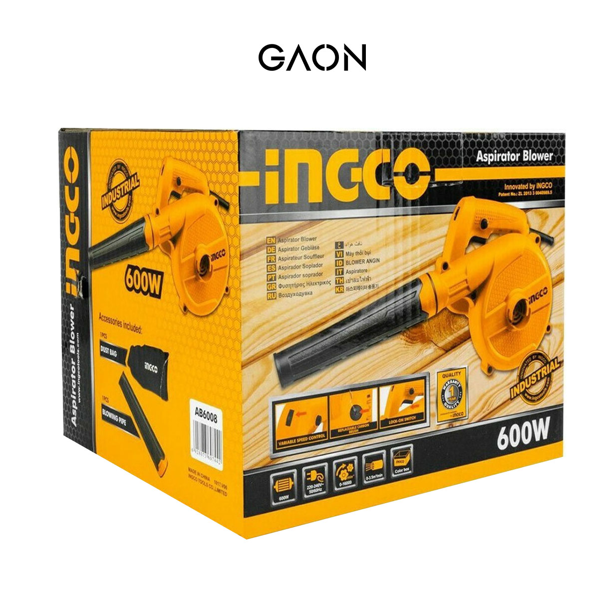 Sopladora Aspiradora Trituradora De Hojas Electrica Portatil