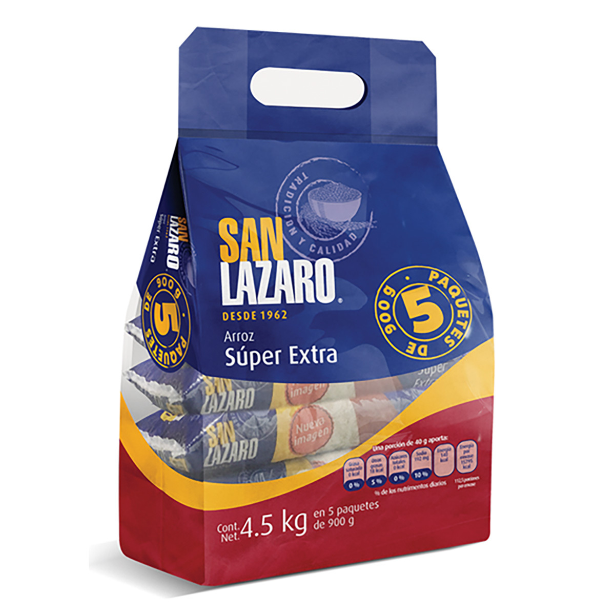 Arroz Super Extra San Lázaro 5 De 900g Oferta!
