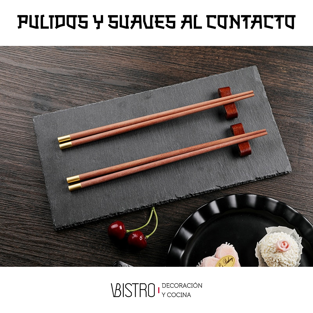  Palillos Japoneses Premium Madera De Sandalo Wengue Chinos