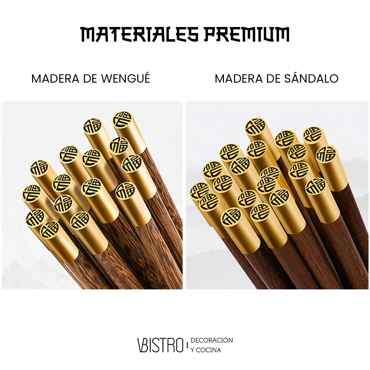  Palillos Japoneses Premium Madera De Sandalo Wengue Chinos