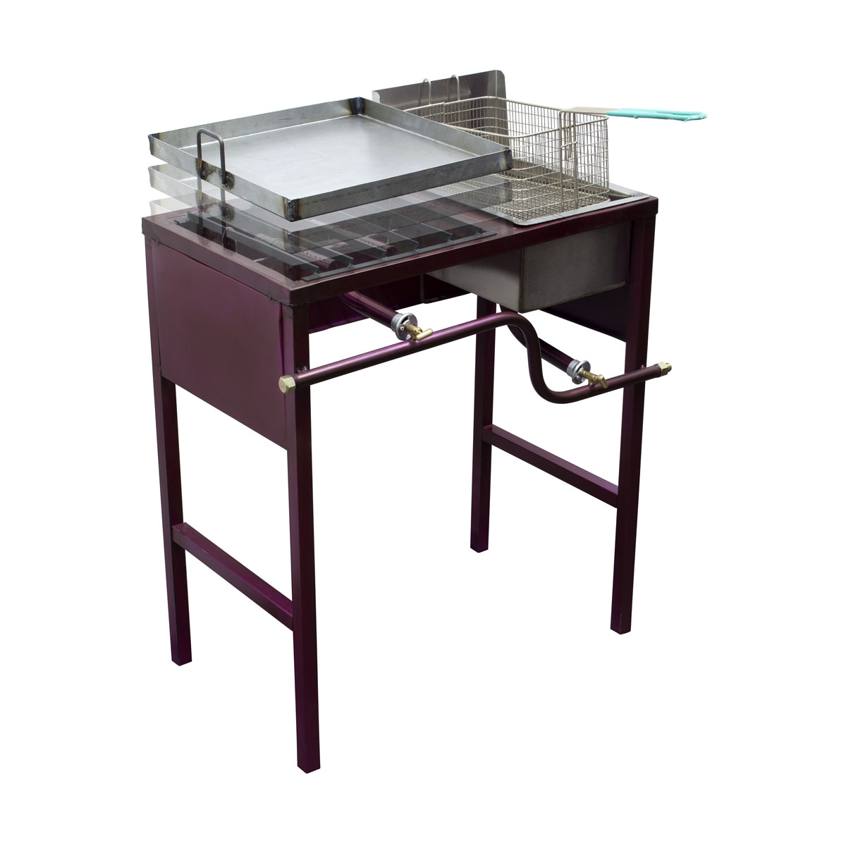 Freidora de papas con parrilla y plancha Javaz Co-frepar