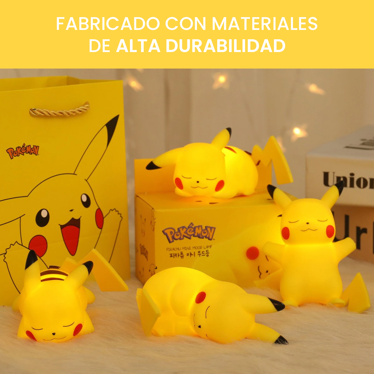 Lámpara De Noche Pikachu Para Dormir Pokemon Nocturna