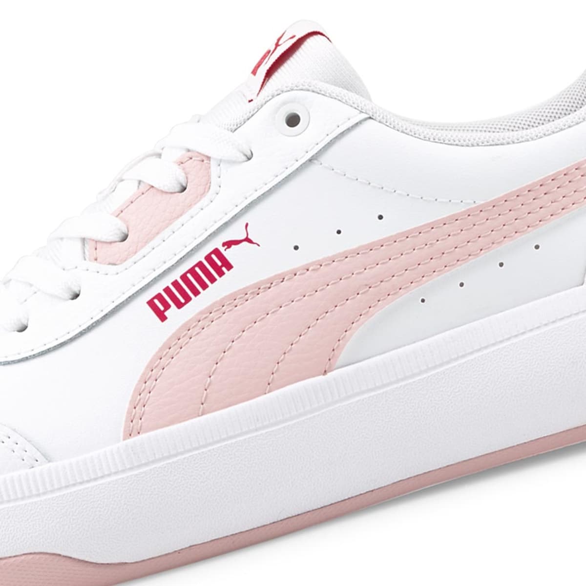 Tenis casual urbano blanco con rosa, para mujer, marca Puma, mod. 1035193
