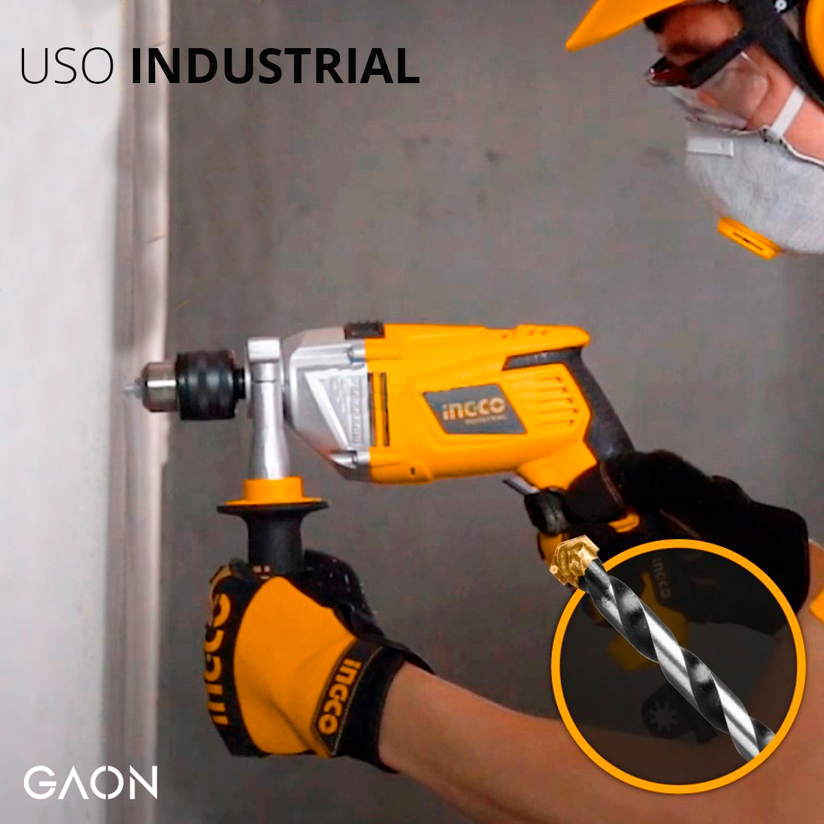 Taladro De Impacto Percutor Reversible Electrico Uso Rudo