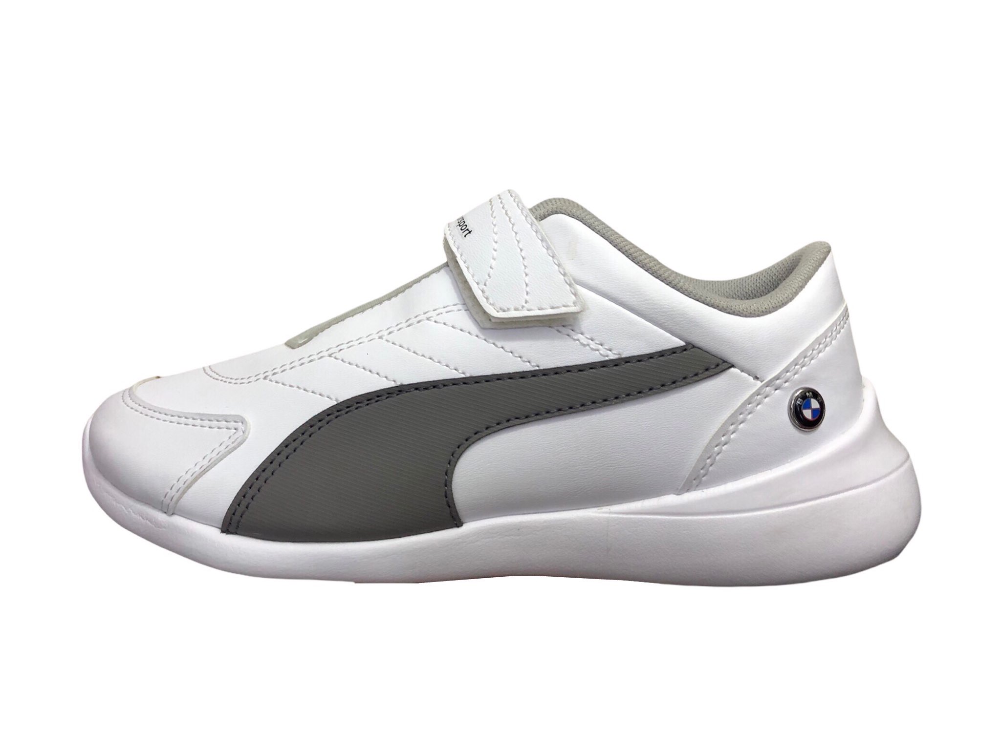 Tenis Puma Bmw Mms Kart Cat 3 Jr Blanco/Gris