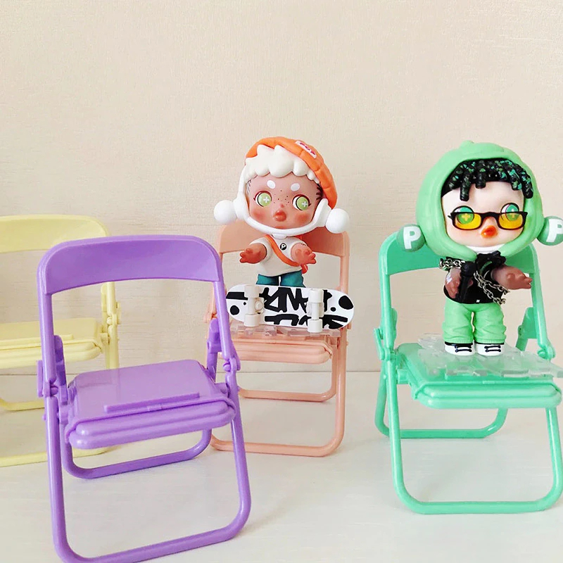 Soporte para teléfono Celular Mini Silla Decorativa, Portatil, para iPhone y Android, SET 5 PCS