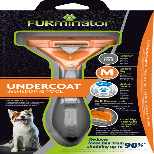 Fulminator Deslanador para Perro Mediano pelo Largo