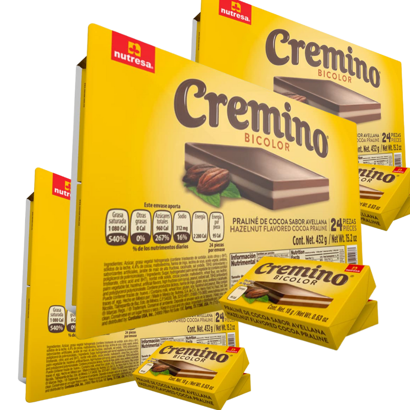 Paquete de 6 Cremino Bicolor 24 piezas