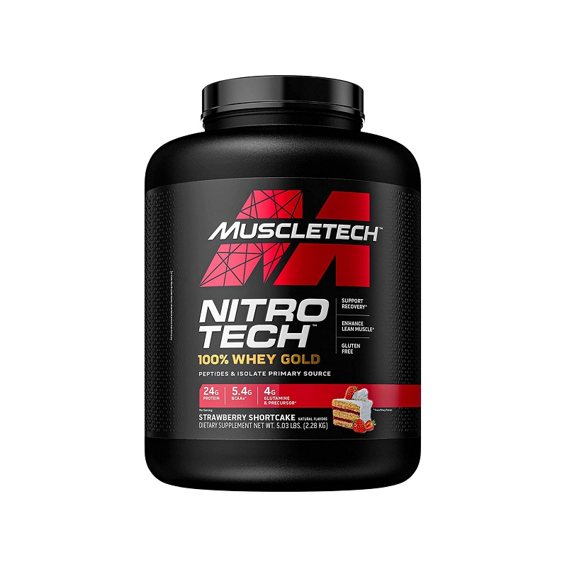 PROTEINA NITRO TECH WHEY GOLD SABOR STRAWBERRY SHORTCAKE 69 SERV