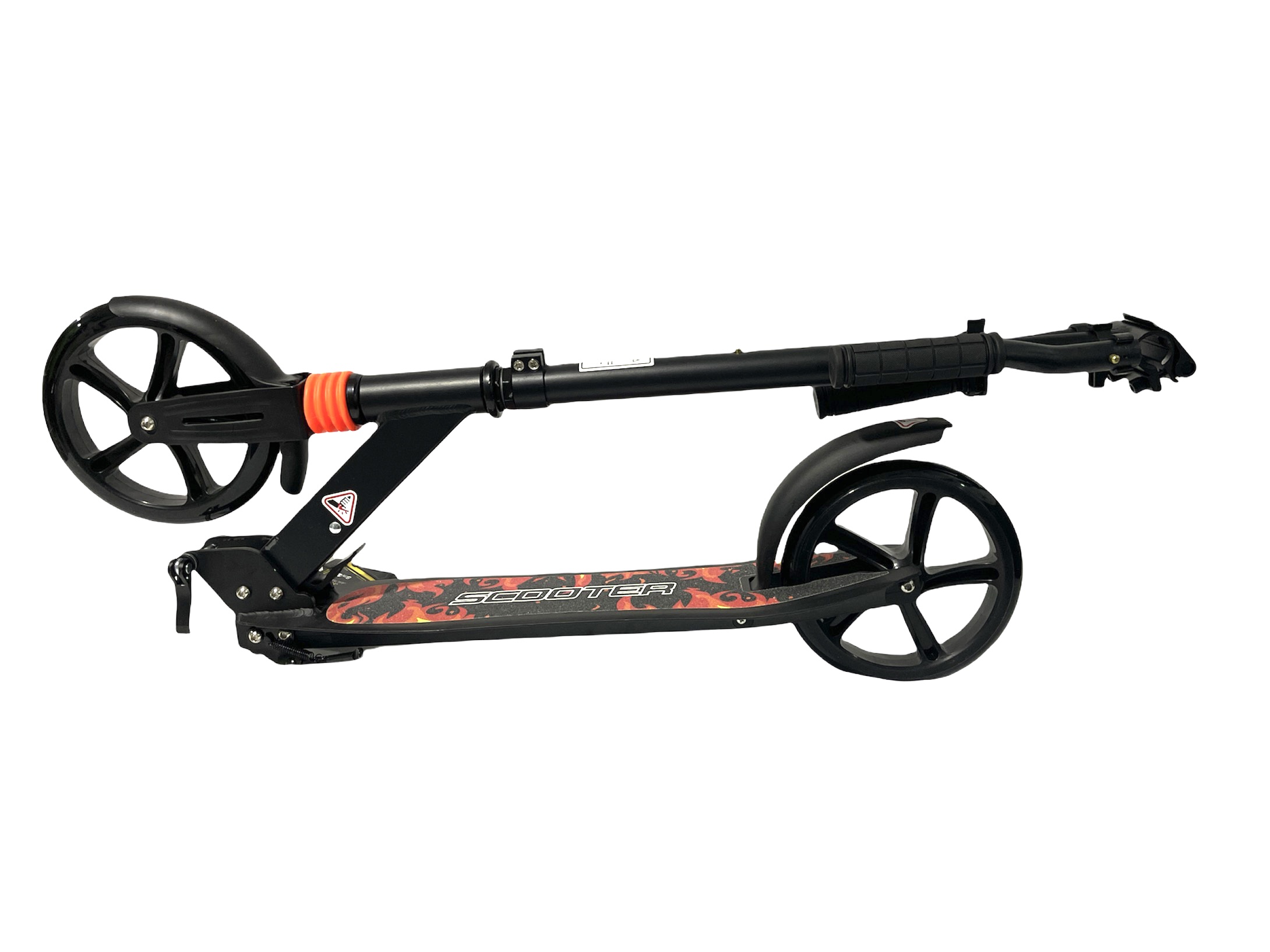 Scooter profesional de aluminio para niños y adultos, color negro, modelo 9407