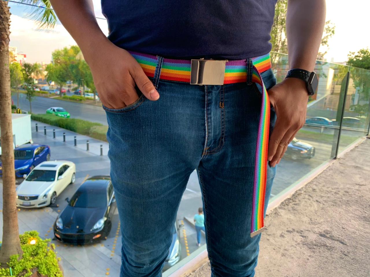 CINTURON CINTO PRIDE ARCOIRIS ORGULLO GAY LGBT MUJER HOMBRES