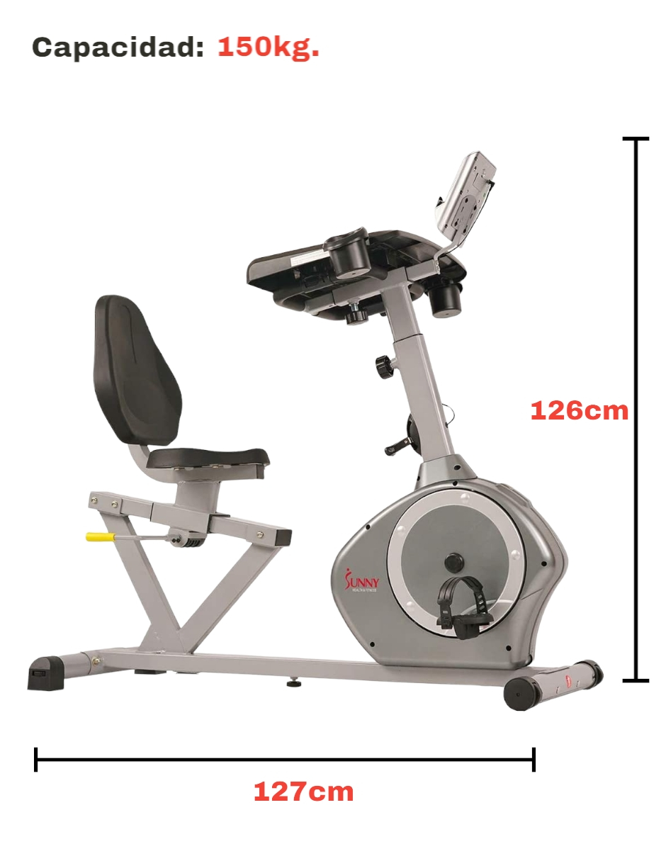  Bicicleta Reclinada Convertible  Sunny Health & Fitness SF-RBD4703.