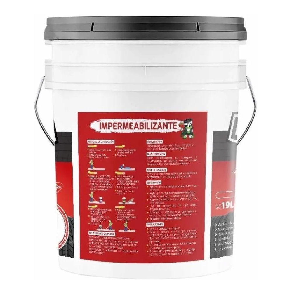 Impercaucho Impermeabilizante Alta Durabilidad 19l, 12 Años