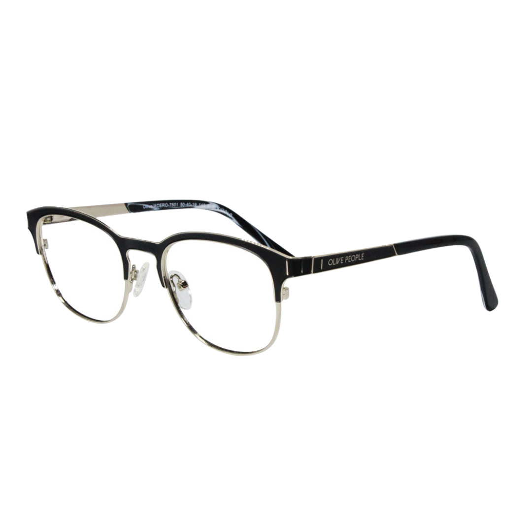Armazón oftálmico Lente Graduable Redondo Acero Olive People Modelo 7501 Unisex