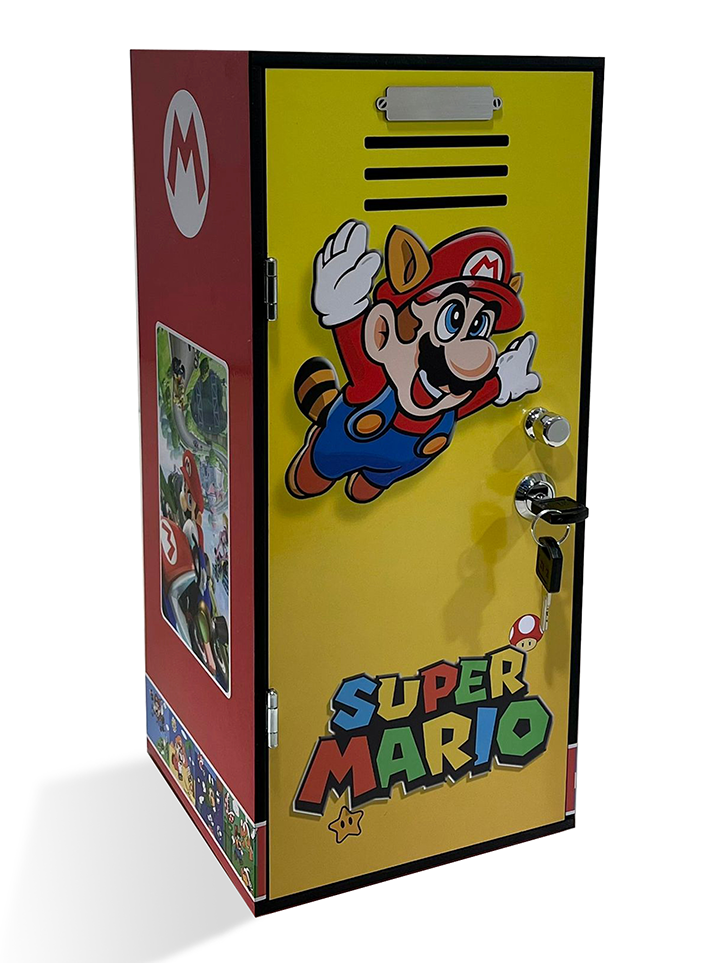 MARIO BROSS - Locker individual con llave de seguridad videojuegos.