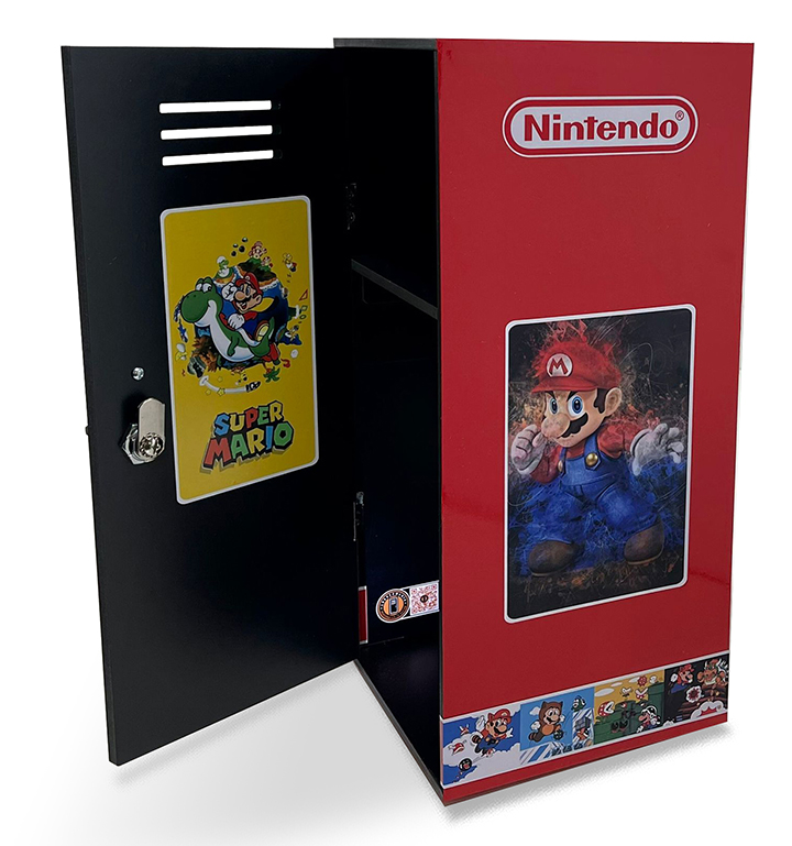 MARIO BROSS - Locker individual con llave de seguridad videojuegos.