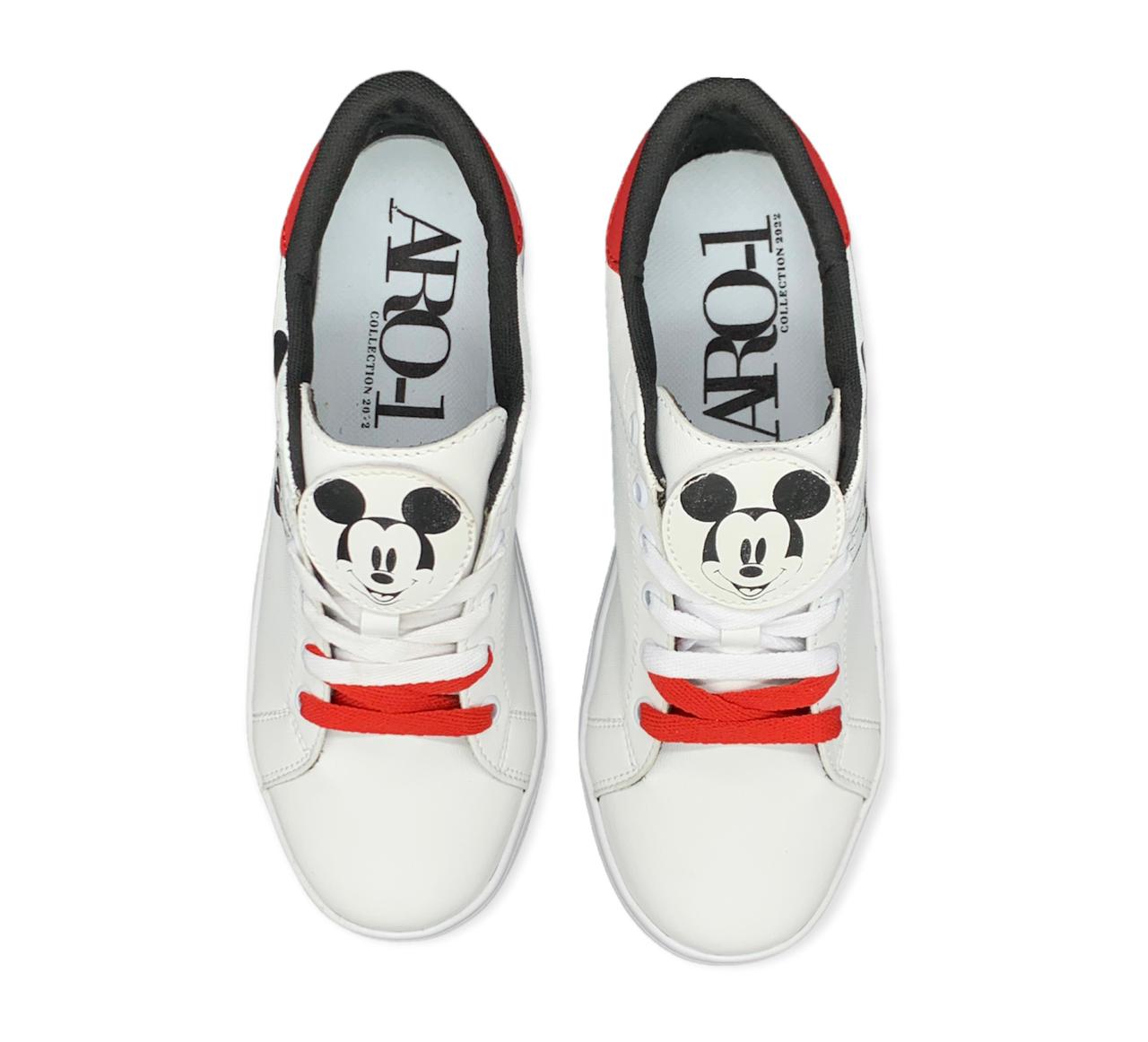 Tenis Mickey Blanco De Plataforma 23 - 26