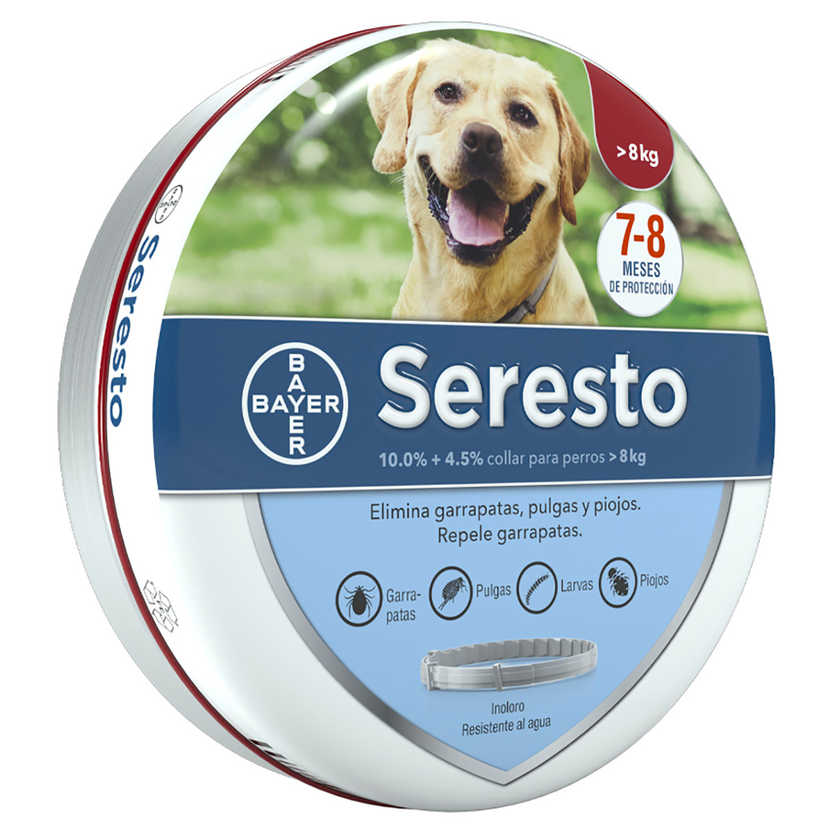 SERESTO COLLAR ANTIPULGAS PERROS MAYORES DE 8 KG