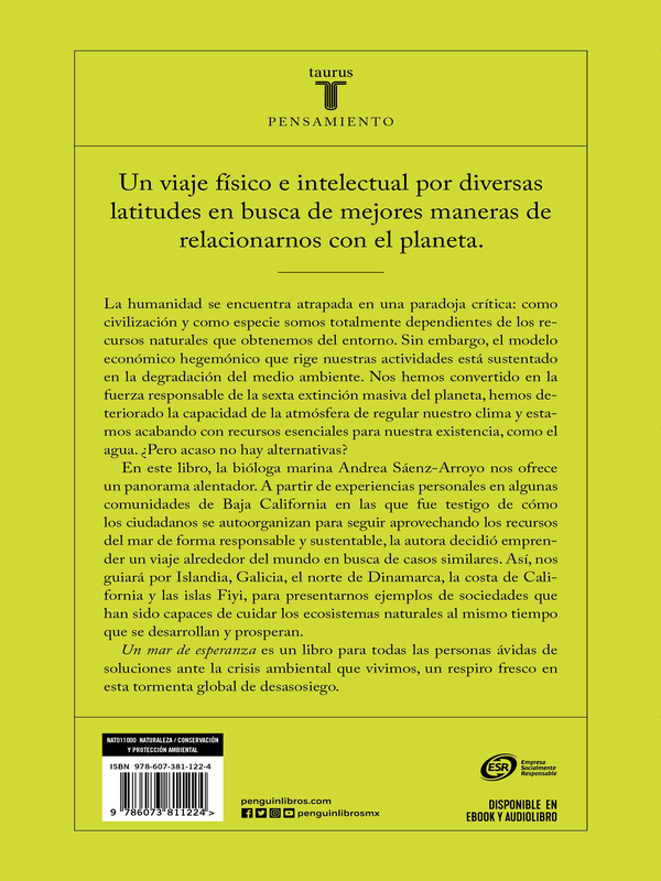 Un mar de esperanza Autor Andrea SáenzArroyo.