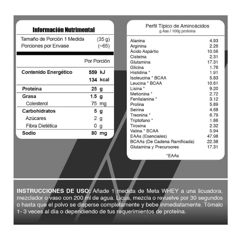 Proteina Meta Nutrition Meta Whey 5 lbs - Power Chocolate