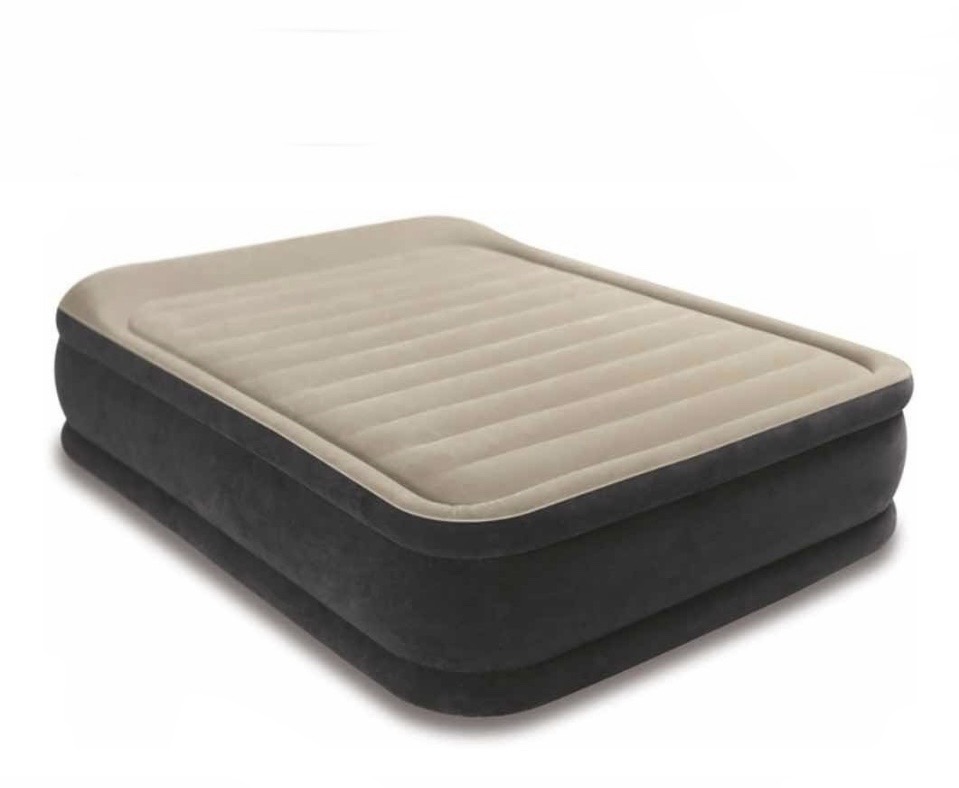Colchon Inflable Intex Queen Size Doble Altura Premium con bomba integrada