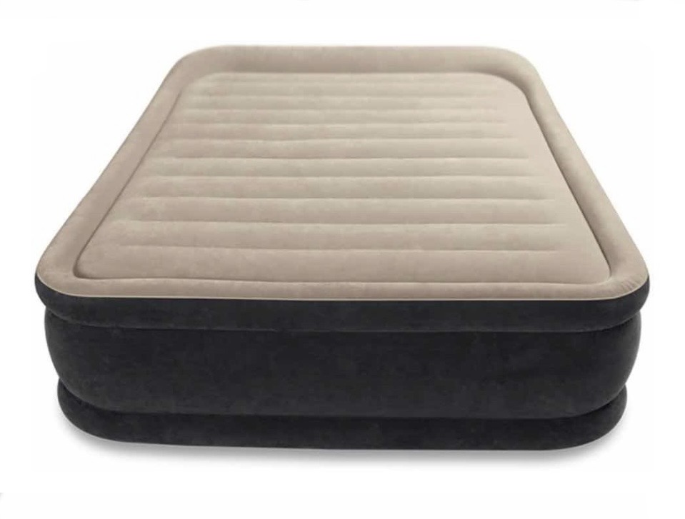 Colchon Inflable Intex Queen Size Doble Altura Premium con bomba integrada