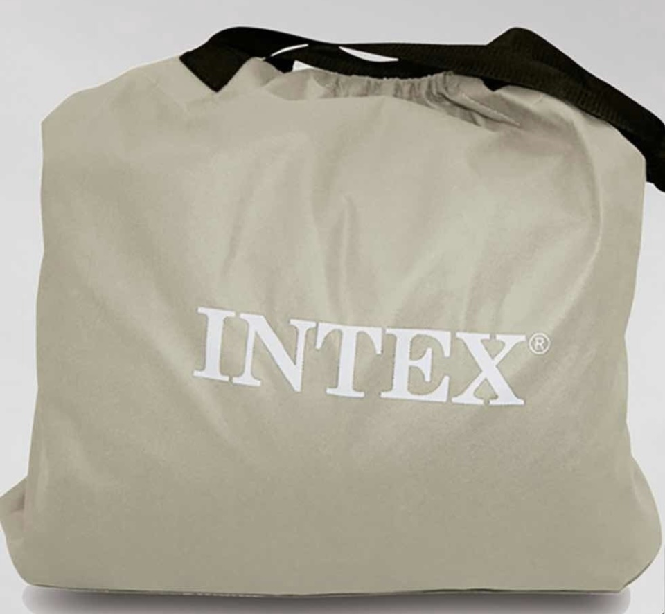 Colchon Inflable Intex Queen Size Doble Altura Premium con bomba integrada