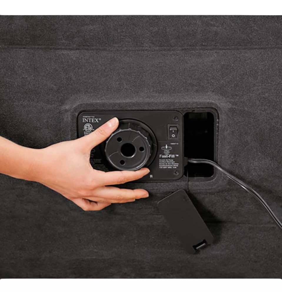 Colchon Inflable Intex Queen Size Doble Altura Premium con bomba integrada