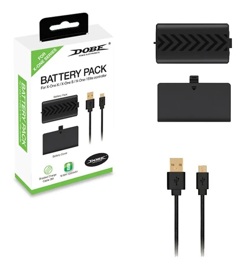 Xbox One S / X / Elite Kit Carga Y Juega Compatible Con Xbox One (Pila Negra Xbox One Series)