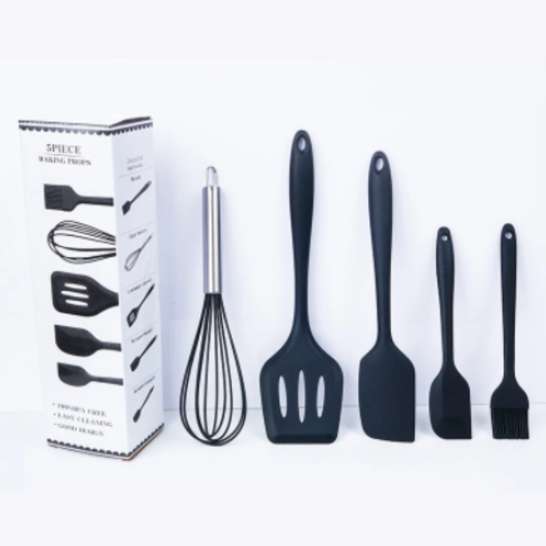 Uperior Utensilios De Cocina De Silicona Set 5pcs Rojo