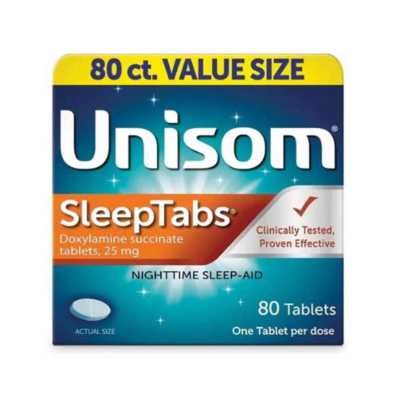 Unisom Sleep tabs Auxilio Sueño Nocturno 80 Tabletas Duerme Bien Unisom