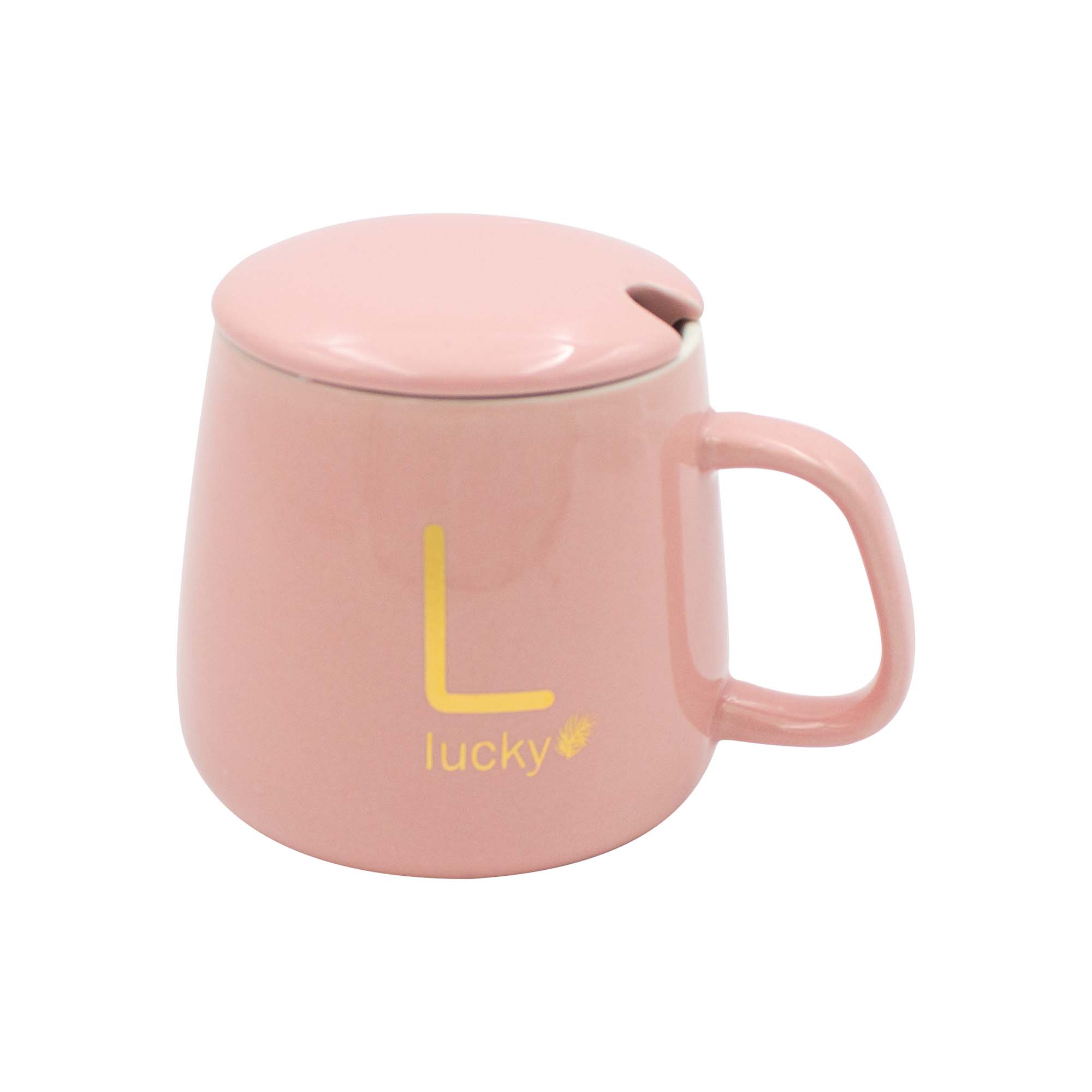 Taza de Cerámica C/Base Eléctrica para Calentar Bebidas  55C Rosa