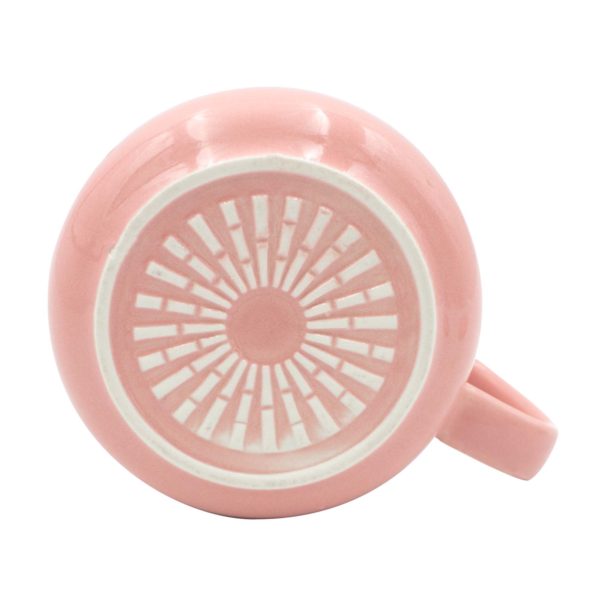 Taza de Cerámica C/Base Eléctrica para Calentar Bebidas  55C Rosa