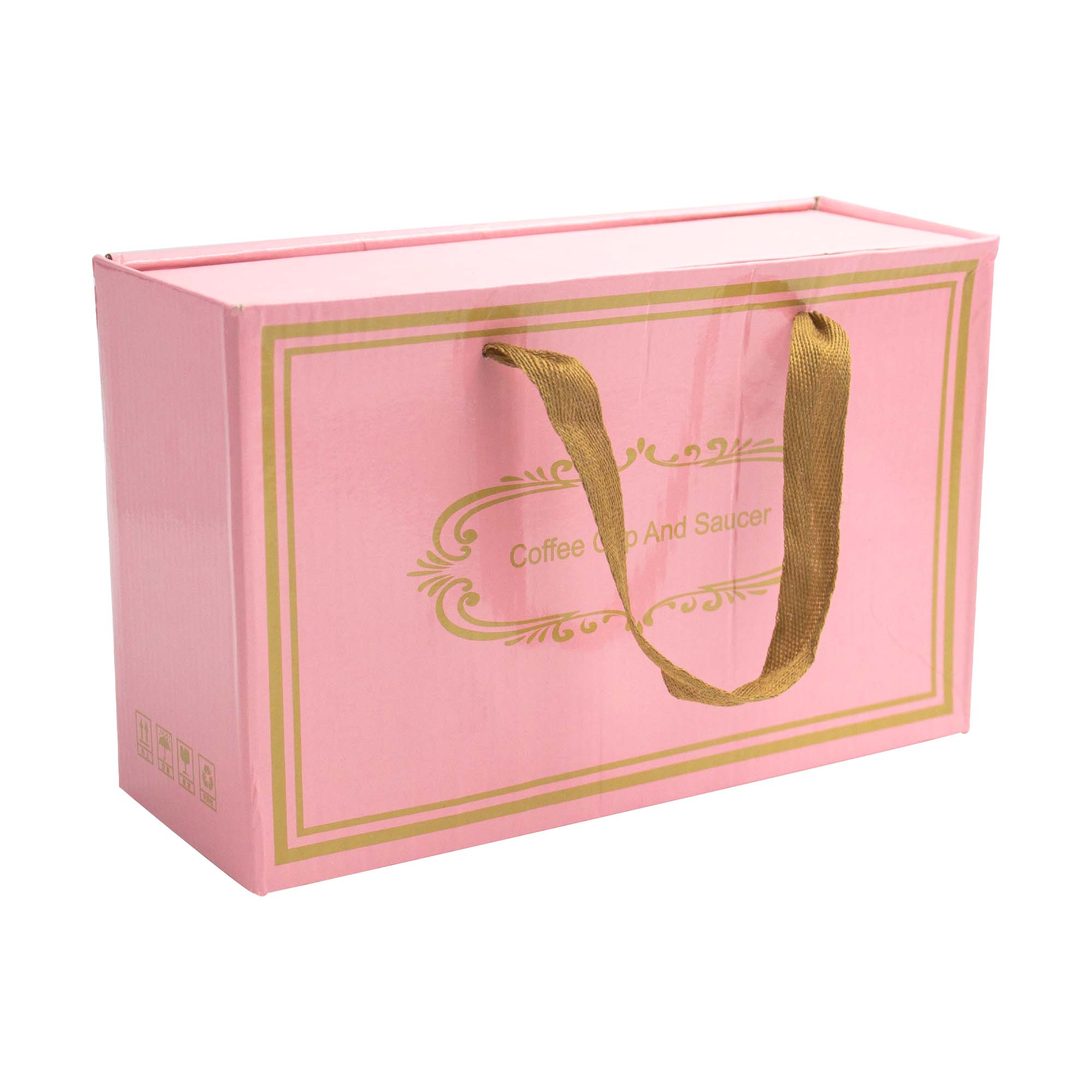 Taza de Cerámica C/Base Eléctrica para Calentar Bebidas  55C Rosa