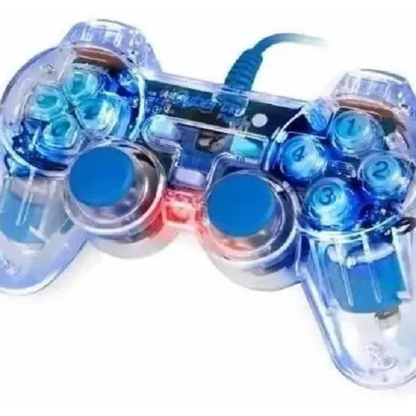 Control Joystick De Juegos Usb Alámbrico Luz Led Pc/laptop
