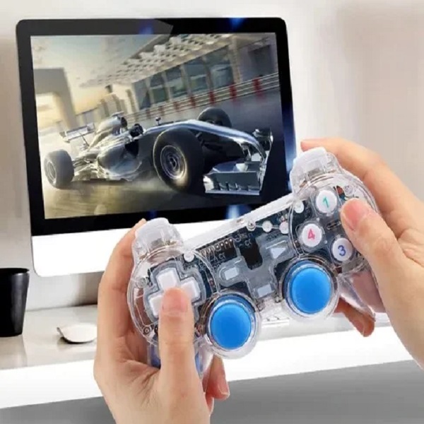 Control Joystick De Juegos Usb Alámbrico Luz Led Pc/laptop