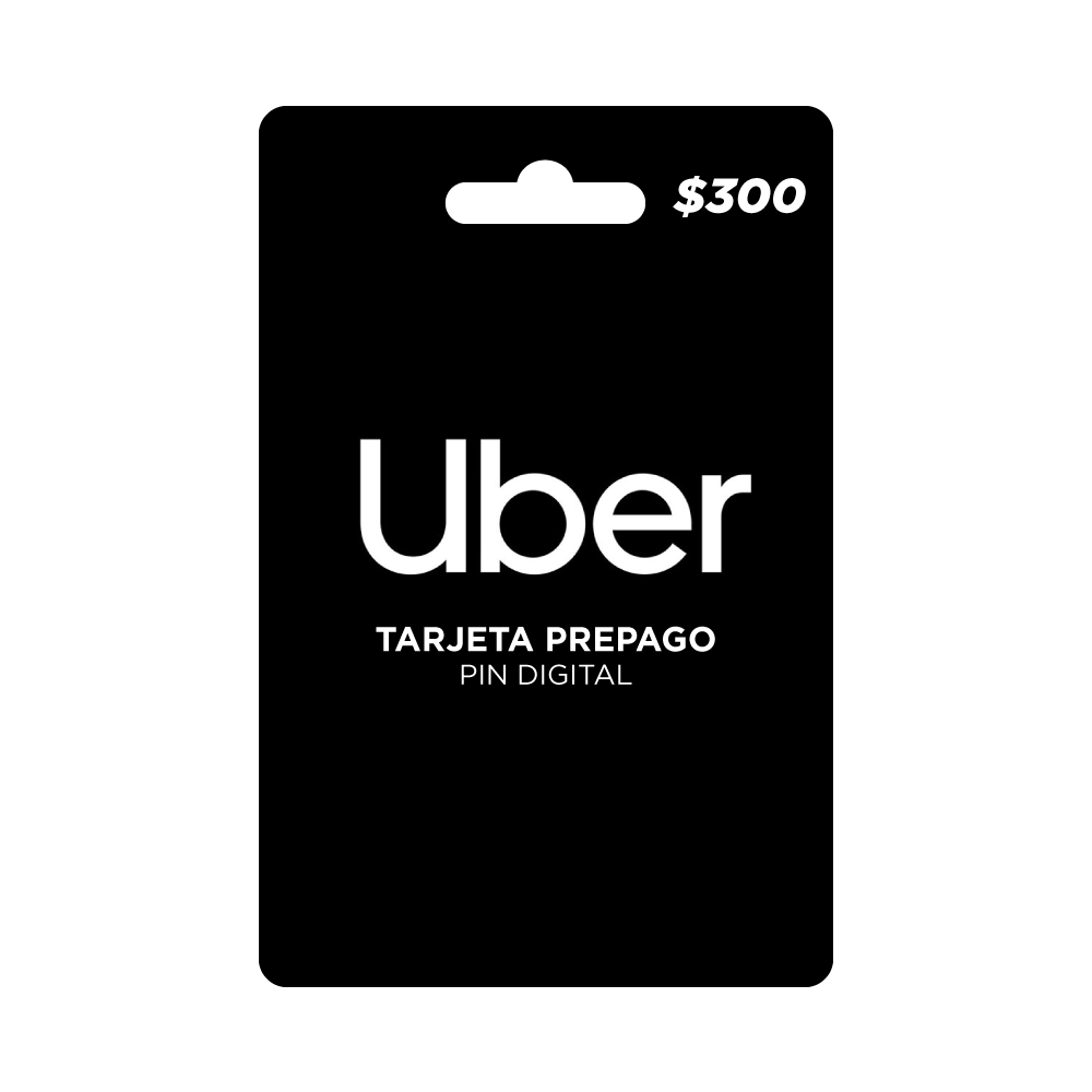 Uber tarjeta prepago, pin digital
