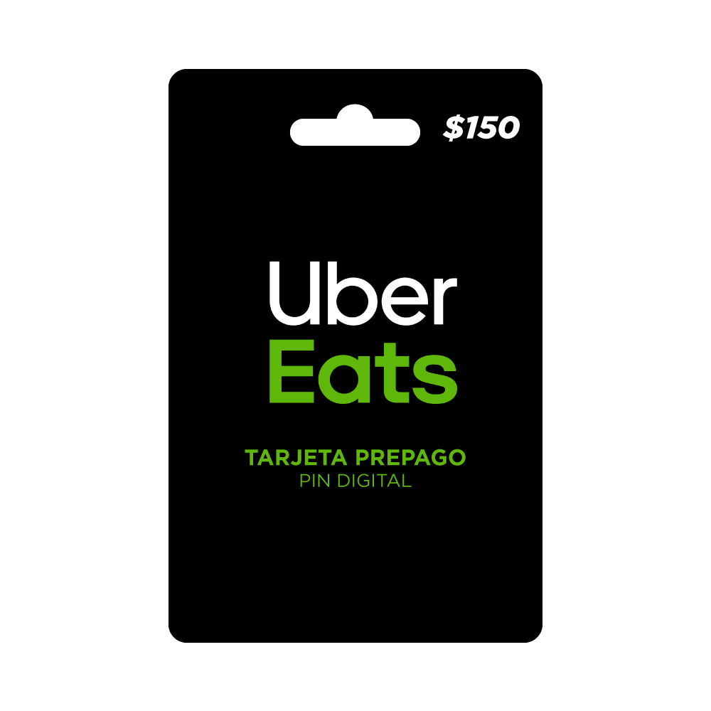 Uber eats tarjeta prepago, pin digital