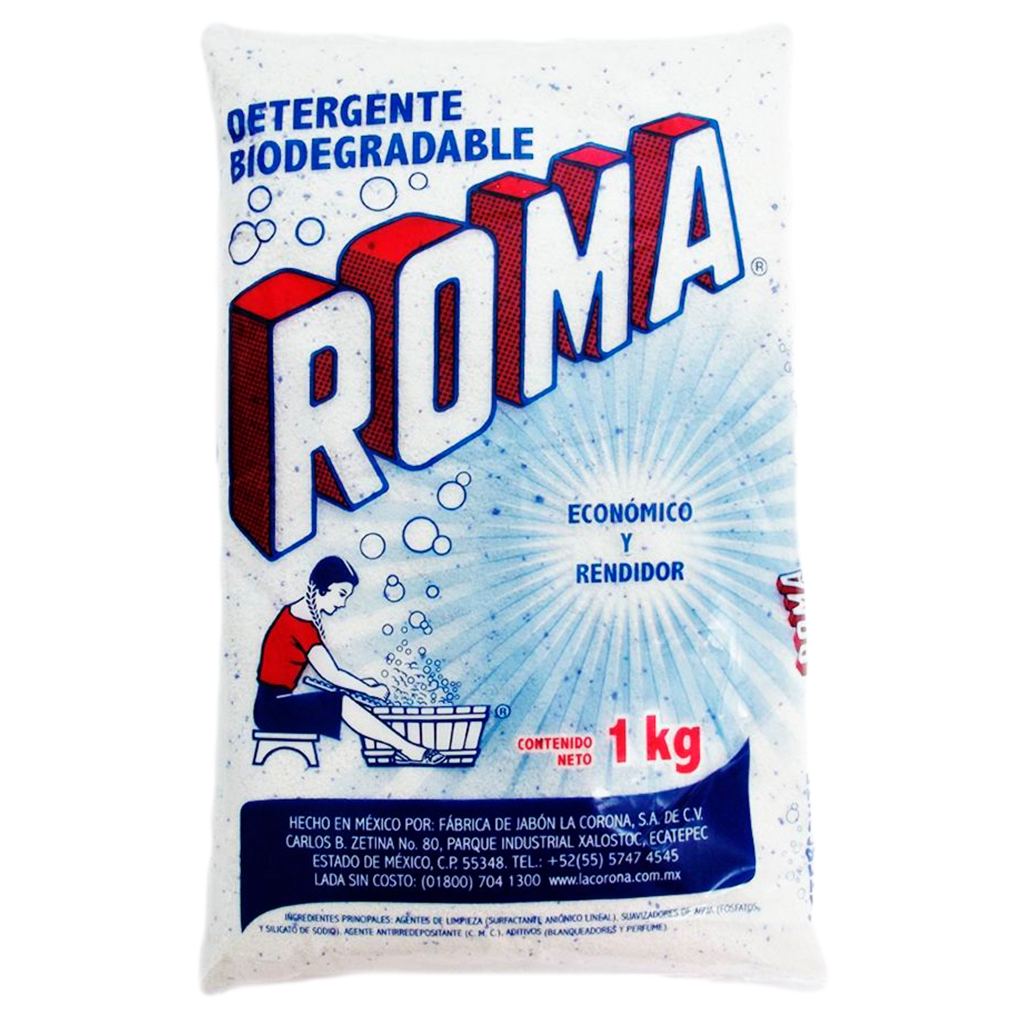 Caja de detergente Roma con 10 bolsas de 1kg