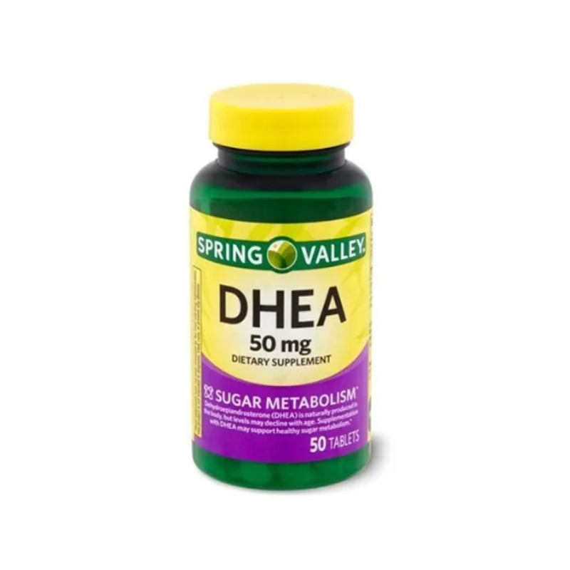 Dhea 50mg Spring Valley 50 tabletas Libido Salud Sexual Metabolismo Vigor