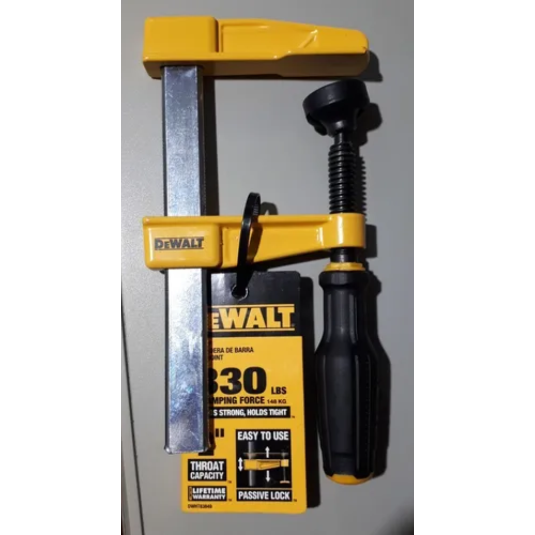 DEWALT DWHT83849 Einhand-Schraubzwinge – 102 Mm Spannweite, 150 Kg Zugkraft, Robuste Qualität Für Werkstatt & Heimwerken