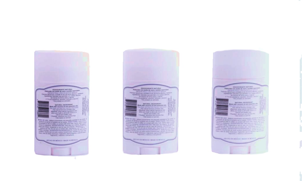 Desodorante natural Turati sin aroma 3 piezas