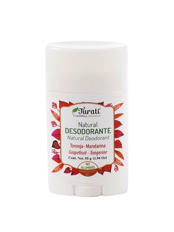 Desodorante natural Turati aroma Toronja-mandarina 3 piezas