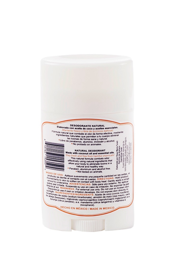 Desodorante natural Turati aroma Toronja-mandarina 3 piezas