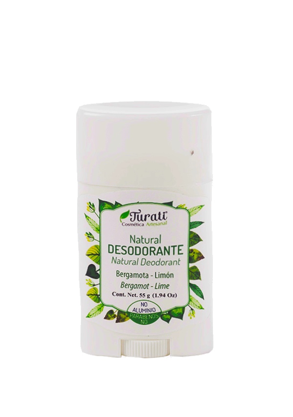 Desodorante natural Turati aroma Bergamota-Limón 3 piezas