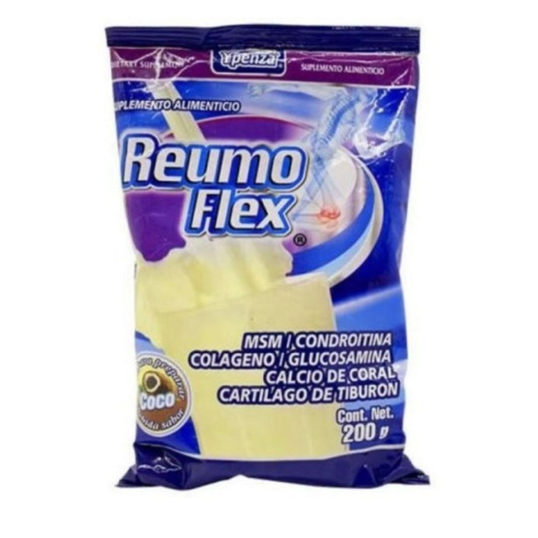 Reumo Flex Ypenza Bolsa 200g Sabor Coco Suplemento Para Articulaciones Con Glucosamina