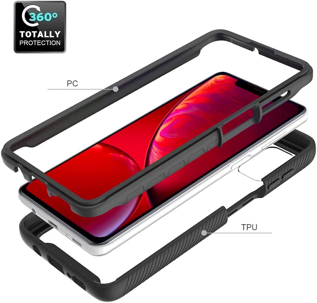 Funda Luxmo Funda Case para iPhone X (iPhone 10) Carcasa  TPU Negro