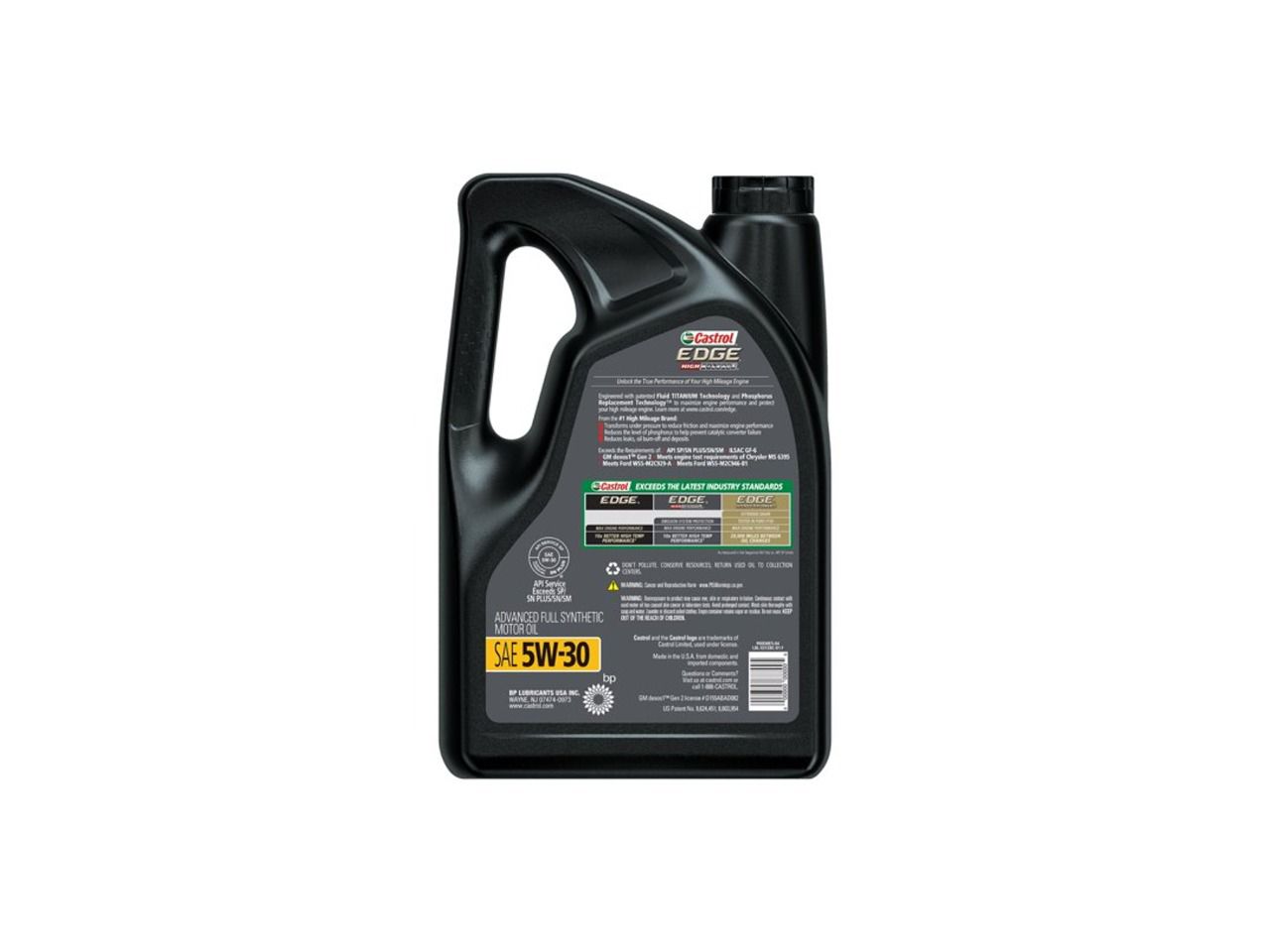 Castrol Edge Alto Kilometraje Full Sintético 5w30 4.73 Litros
